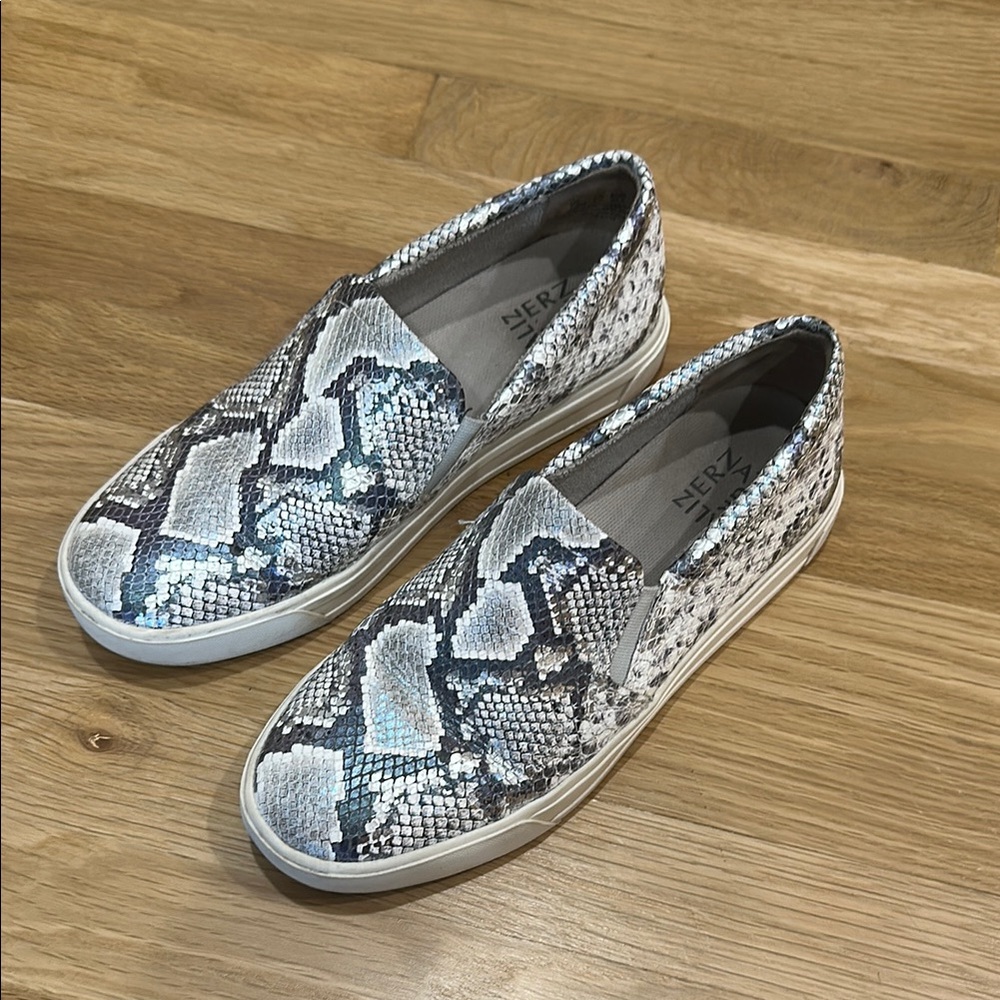 Naturalizer Snake Skin Slip-On Sneakers